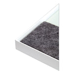 3N1 Magnetic Glass Dry Erase Combo Board, Weekly Planning, 36 x 25 (Actual Size: 36 x 15.25), Gray/White Surface, White Frame