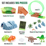 JitteryGit Dino Forest Race Track Site Toy Set, Multicolored (000635983088648)