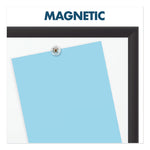 Classic Series Porcelain Magnetic Dry Erase Board, 36" x 24", White Surface, Black Aluminum Frame