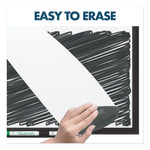 Classic Series Porcelain Magnetic Dry Erase Board, 36" x 24", White Surface, Black Aluminum Frame