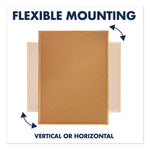 Classic Series Cork Bulletin Board, 96" x 48", Tan Surface, Oak Finished Fiberboard (MDF) Frame