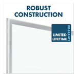 Classic Series Porcelain Magnetic Dry Erase Board, 36" x 24", White Surface, Satin Aluminum Frame