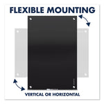 Infinity Magnetic Glass Marker Board, 72" x 48", Black Surface
