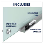 Infinity Glass Marker Board, 24" x 18", Frost Surface