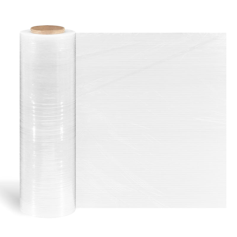 18" x 1500' 80 Gauge Cast Stretch Wrap, Clear, 4/Carton (ST56718)