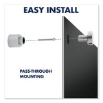Infinity Magnetic Glass Marker Board, 36" x 24", Black Surface