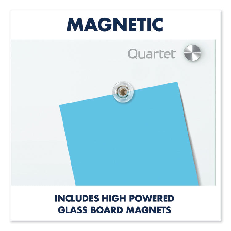 Infinity Magnetic Glass Marker Board, 72" x 48", White Surface