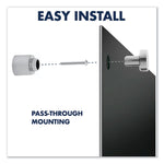 Infinity Magnetic Glass Marker Board, 96" x 48", Black Surface