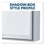 Fusion Nano-Clean Magnetic Whiteboard, 72" x 48", White Surface, Satin Aluminum Frame