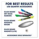 Infinity Magnetic Glass Marker Board, 36" x 24", Black Surface