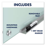 Infinity Glass Marker Board, 72" x 48", Frost Surface