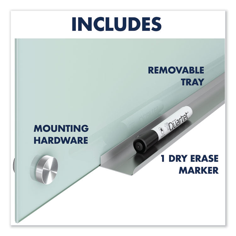 Infinity Glass Marker Board, 72" x 48", Frost Surface