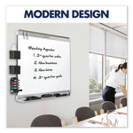Prestige 2 DuraMax Magnetic Porcelain, 72" x 48", White Surface, Graphite Gray Fiberboard/Plastic Frame