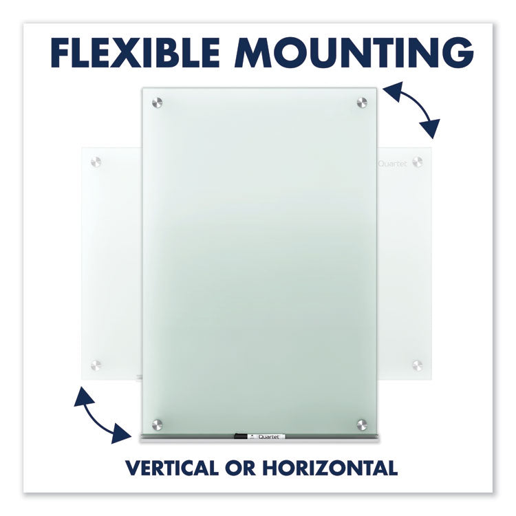 Infinity Glass Marker Board, 72" x 48", Frost Surface