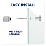 Infinity Magnetic Glass Marker Board, 36" x 24", White Surface