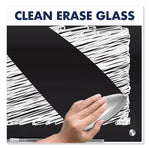 Infinity Magnetic Glass Marker Board, 96" x 48", Black Surface