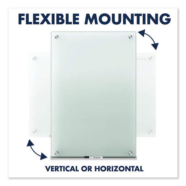 Infinity Glass Marker Board, 36" x 24", Frost Surface