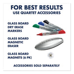 Infinity Magnetic Glass Calendar Board, Monthly Planning/Scheduling, 48" x 36", White Surface