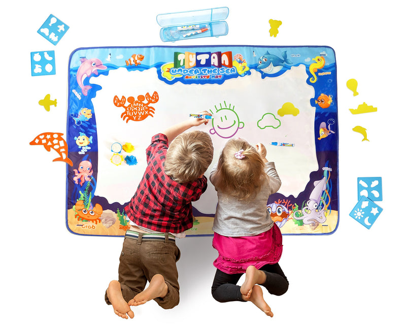 Tytan Toys Water-Based Doodling Activity Mat, Under-the-Sea Theme (ACTYT009)