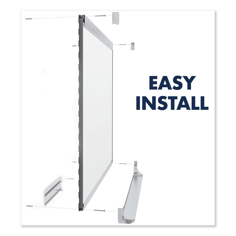 Prestige 2 Total Erase Whiteboard, 48" x 36", White Surface, Silver Aluminum/Plastic Frame