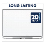 Prestige 2 Magnetic Total Erase Whiteboard, 96" x 48", White Surface, Graphite Gray Fiberboard/Plastic Frame