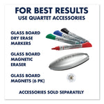 Infinity Magnetic Glass Calendar Board, Monthly Planning/Scheduling, 36" x 24", White Surface