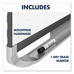 Prestige 2 Magnetic Total Erase Whiteboard, 96" x 48", White Surface, Graphite Gray Fiberboard/Plastic Frame