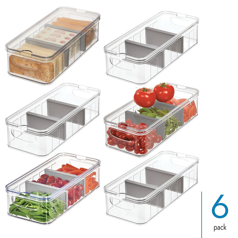 iDESIGN Plastic Organizers, Clear/Gray (27819M6)