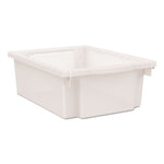Flagship Storage Bins, 1 Section, 12.75" x 16" x 6", Translucent White
