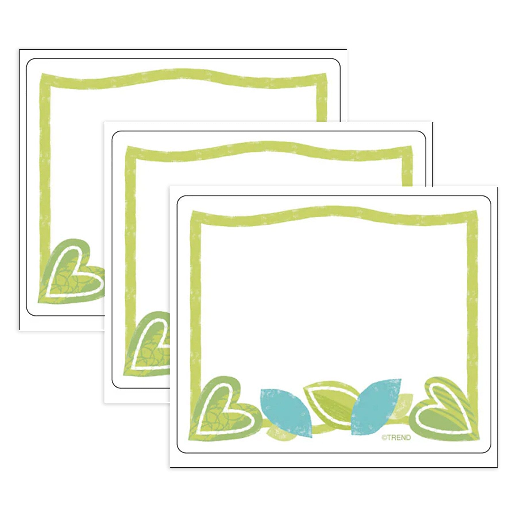 Trend Enterprises Adhesive Vine Time Terrific School Name Tags, 2.5" x 3", 36/Pack, 3 Packs/Bundle (T-68132-3)
