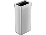 HLS Commercial Stainless Steel Trash Can with Open Lid, 21-Gallon, Silver (HLS21UOT)