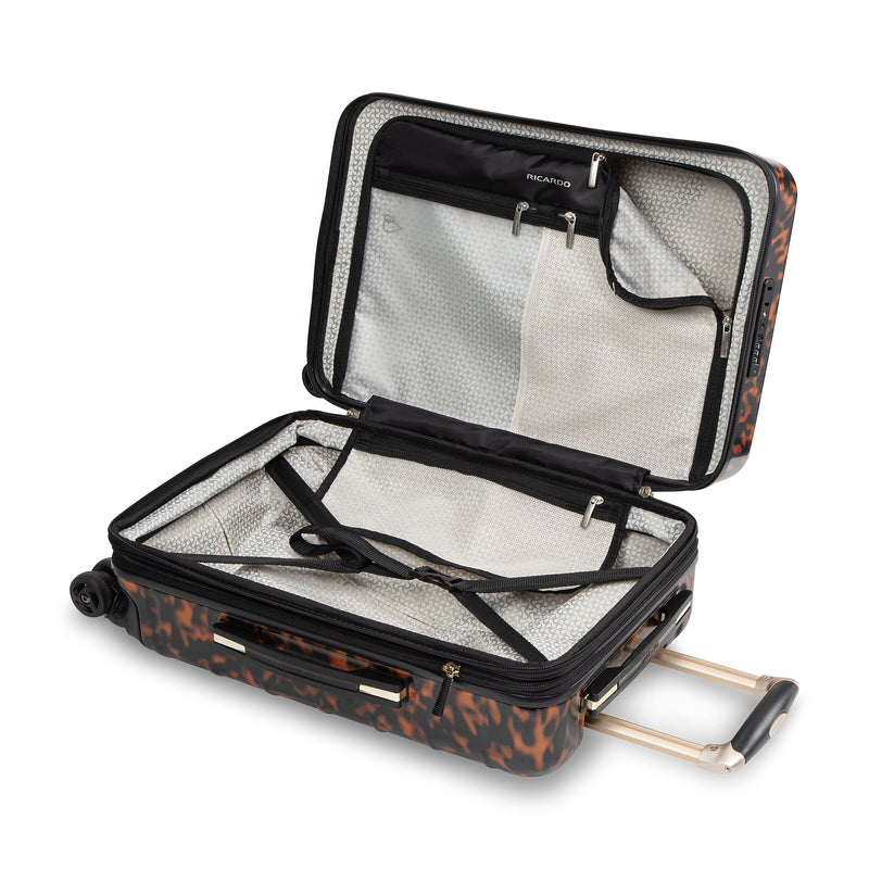 Ricardo Beverly Hills Cambria 20" Hardside Carry-On Suitcase, 8-Wheeled Spinner, Tortoise (140-20"973-4WB)