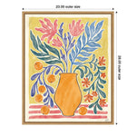 Amanti Art Cyprus and Orange Still Life V by Janelle Penner Framed Canvas Wall Art Print, 23" x 28" (A42677521108)