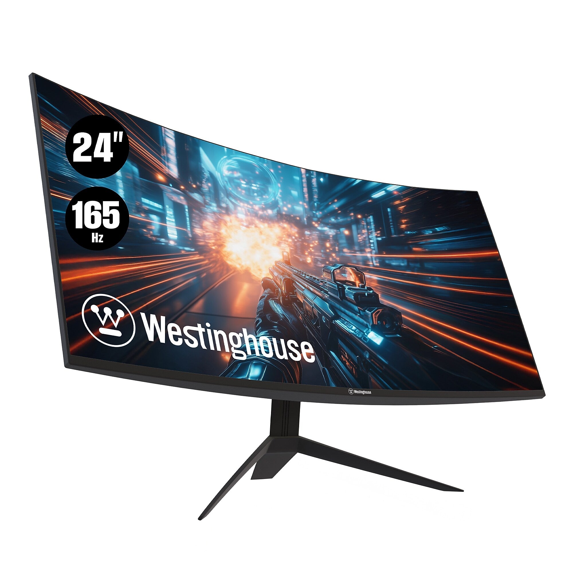 Westinghouse RX6230 24" Curved 165 Hz LED Gaming Monitor, Black (WC24RX6230)