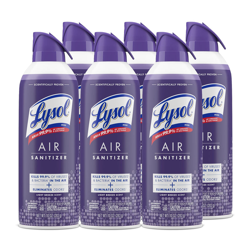 Lysol Air Sanitizer Aerosol, Light Breeze Scent, 10 oz. (RAC99394EA)