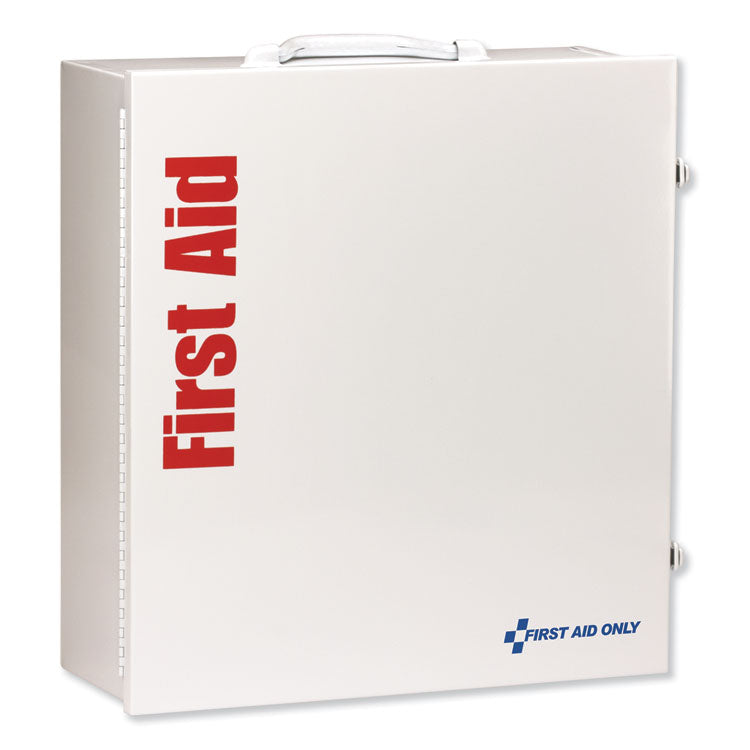 Industrial First Aid Kit, 100 People, 676 Pieces, Metal Case