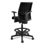 Ignition 2.0 Ilira-Stretch Mesh Back Task Stool, Supports Up To 300 Lb, 23" To 32" Seat Height, Black