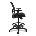 Ignition 2.0 Ilira-Stretch Mesh Back Task Stool, Supports Up To 300 Lb, 23" To 32" Seat Height, Black
