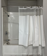 Gary Manufacturing PREA Compliant & Anti-Ligature 70" x 72" Vinyl Shower Curtains, Self Attaching Loops, 12/Case  (STPSTDMHCFVL)