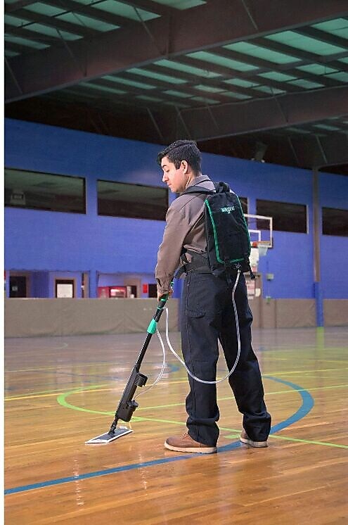 Unger Excella Floor Finishing Straight Kit 18"  MicroFiber, Rubber  Black, Green, Gray (UNGEFKT9 )