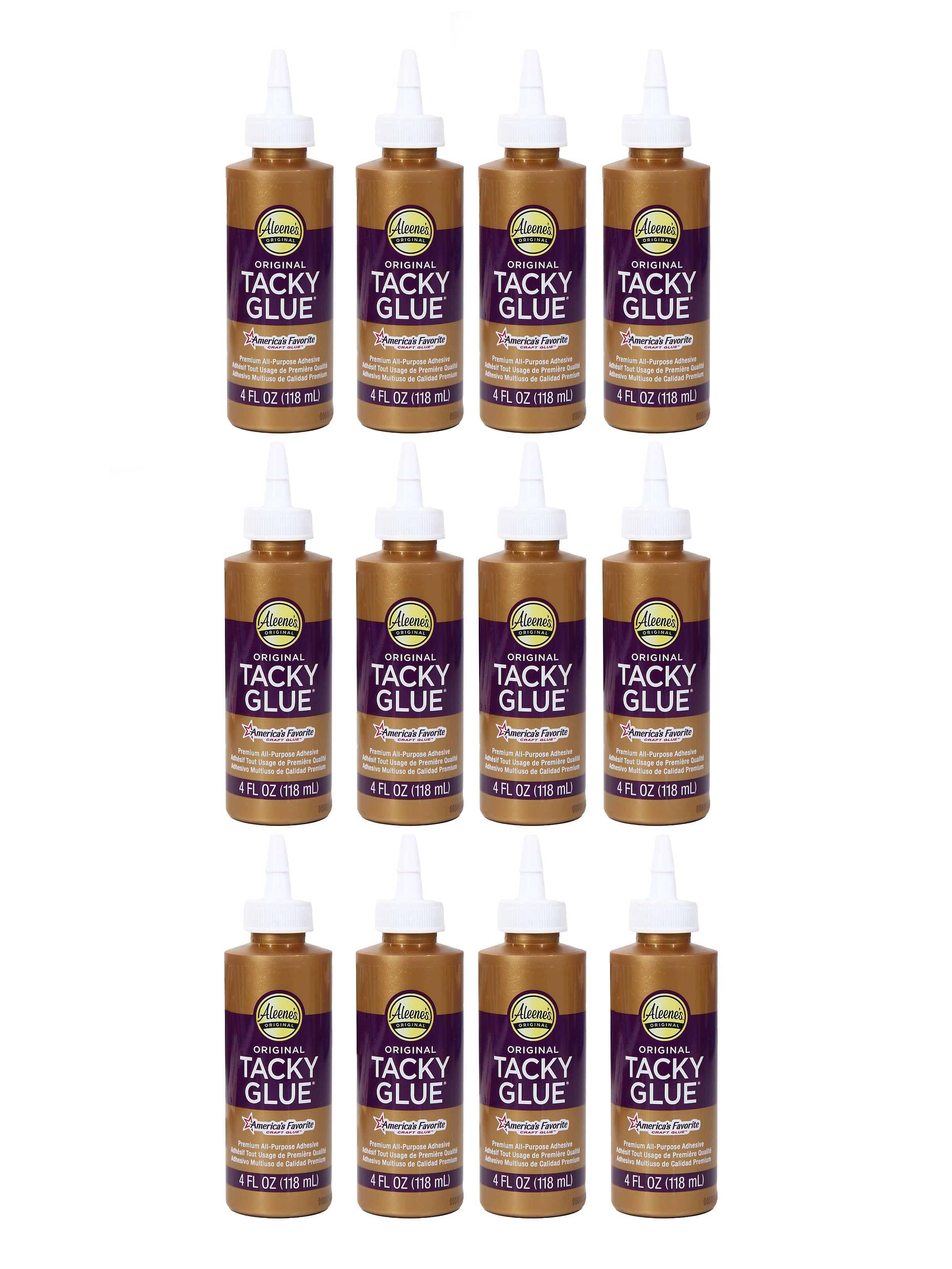 Aleene's Original Tacky Craft Glue, 4 oz., White, 12/Pack (10827-PK12)