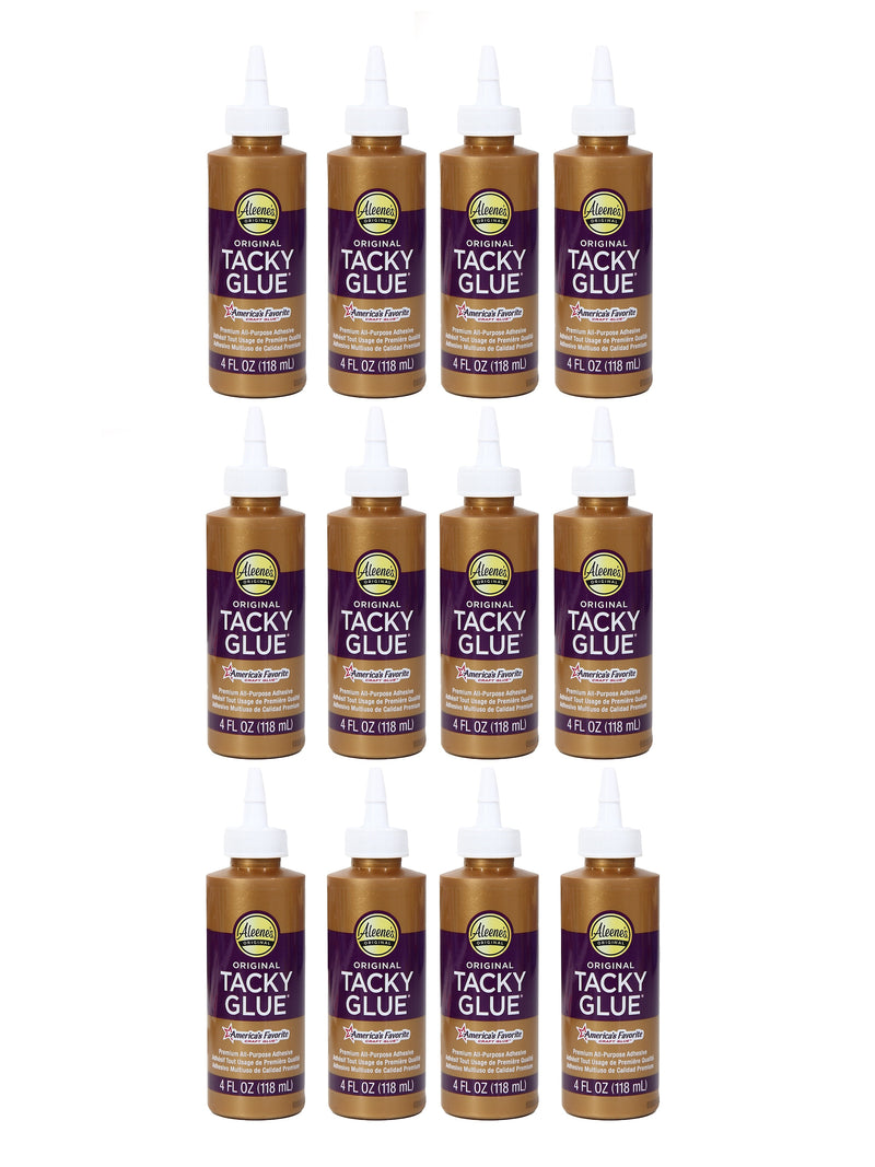 Aleene's Original Tacky Craft Glue, 4 oz., White, 12/Pack (10827-PK12)