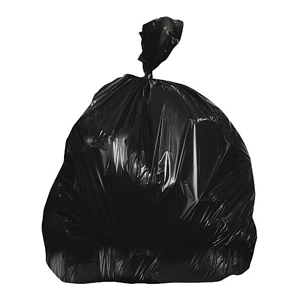 Heritage 40-45 Gallon Kitchen Trash Bag, High Density, 22 mic, Natural, 25 Bags/Roll, 6 Rolls/Carton (Z8048WN R01)