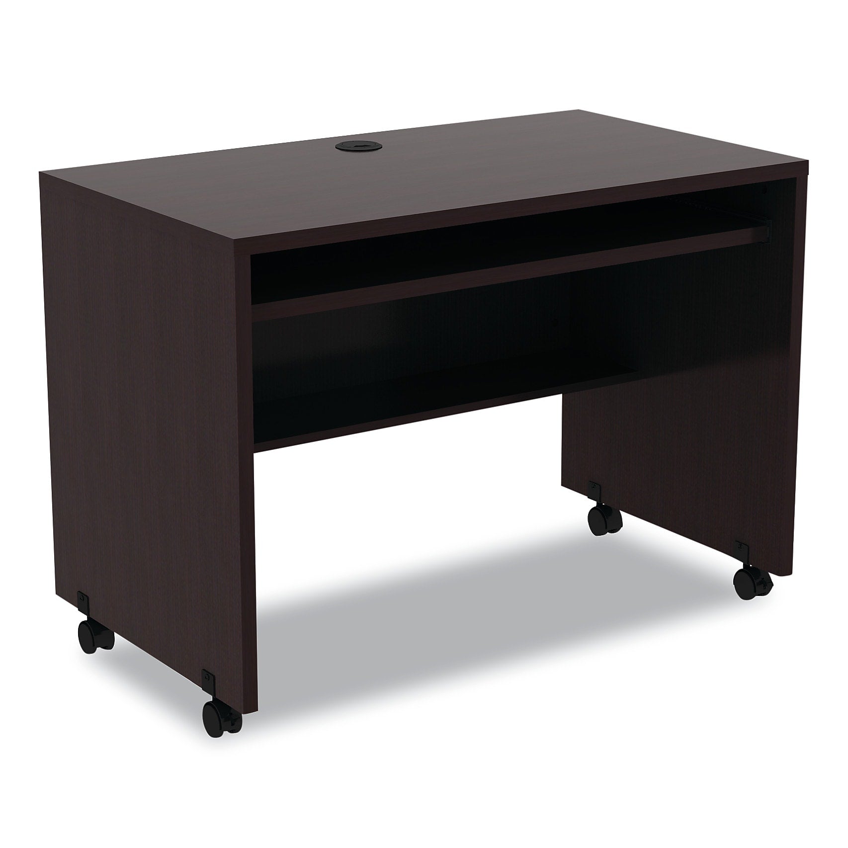 Alera®,  Valencia Series Mobile Workstation Desk, Espresso