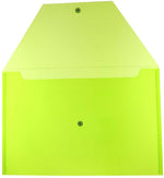 JAM Paper Premium Plastic Document File, 1 Pocket, Legal, Lime Green, 3/Pack (219S0lix3)