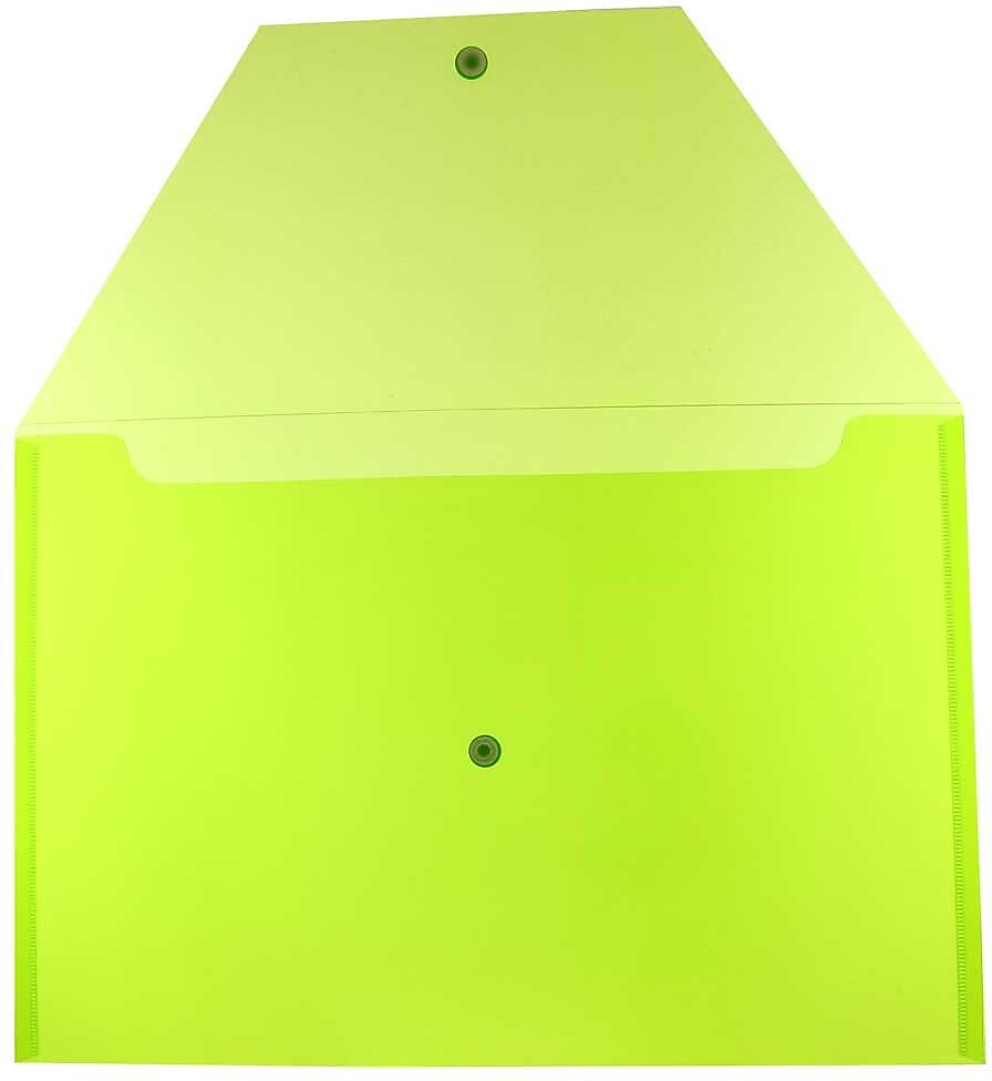 JAM Paper Premium Plastic Document File, 1 Pocket, Legal, Lime Green, 3/Pack (219S0lix3)