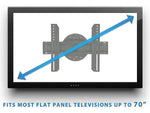 Mount-It! Full 360-Degree Rotation TV Mount, 110 lbs. Max. (MI-1246F)