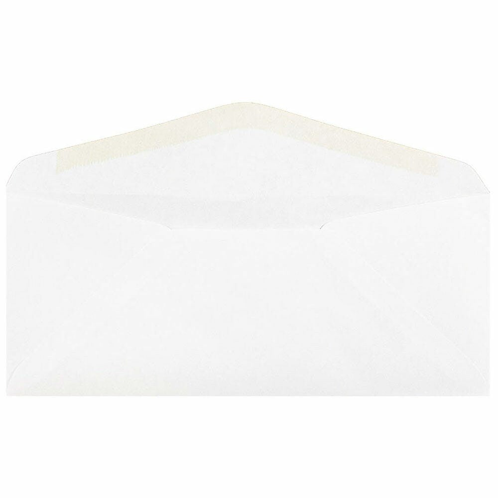 JAM Paper #10 Business Commercial Envelopes, 4 1/8 x 9 1/2, White, 25/Pack (35532)