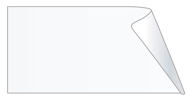 Unishield Clear Label Protector, 1" x 2-1/4"