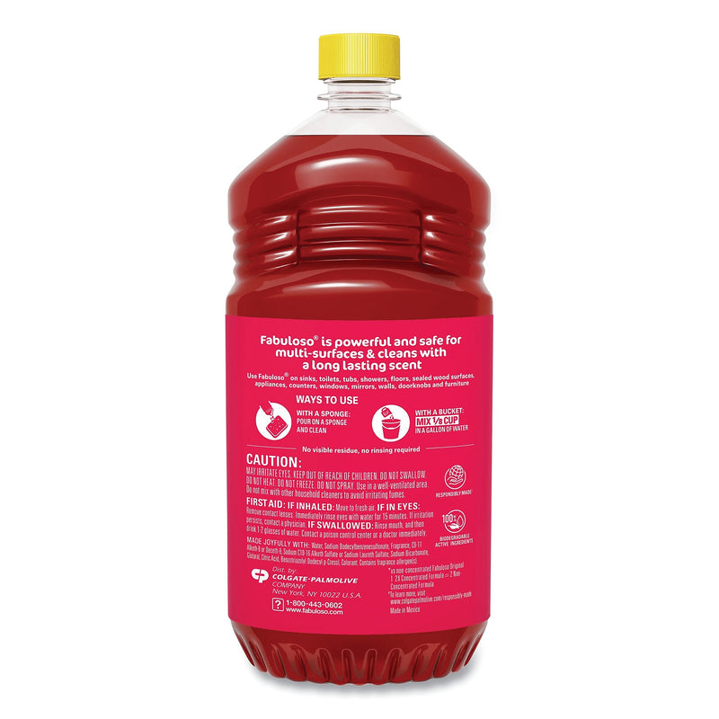 Fabuloso Multi-Use Cleaner, Citrus Scent, 56 oz Bottle, 6/Carton